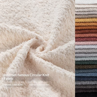 Tissu polaire 100% polyester épais, tendance, tricoté, teint en boucle, résistant à l'abrasion, pour housses de canapé, sacs et articles Teddy, vente en gros