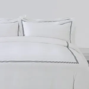 Federa King size set biancheria da letto di alta qualità copripiumino 4 pezzi set biancheria da letto lenzuola