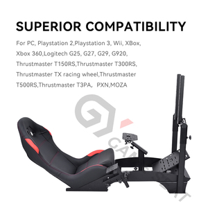Support de moniteur de <span class=keywords><strong>voiture</strong></span> GY046-2 support de volant de haute qualité support de chaise pédales de conduite <span class=keywords><strong>simulateur</strong></span> de course de jeu pliable - Product Image 6