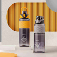 Bouteille d'eau de sport Tritan sans BPA de 1000 ml avec paille, gourde réutilisable écologique pour la salle de sport, l'entraînement et l'usage quotidien en extérieur