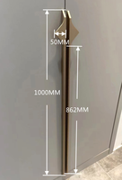 Poignée de meuble de luxe moderne en profilé d'aluminium pour chambre, cuisine extérieure, salle de bain, hôtel, commode, armoire et tiroir