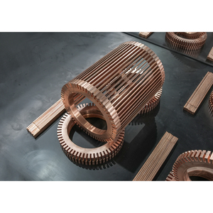 <b>Copper</b> Rotor Cage Assembly with Short Circuit Rings and Rotor Bars High Conductivity Precision Engineered Components for Sale - Product Image 1