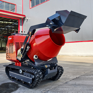 Penjualan terlaris pengangkut 750kg terlacak Dumper beton Mini Drum kapasitas 300L dengan pemberian makan Self-loading untuk semua medan - Product Image 4