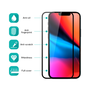 Écran de protection complet pour iPhone 13, verre trempé, Kit d'outils d'installation avec cadre - Product Image 6