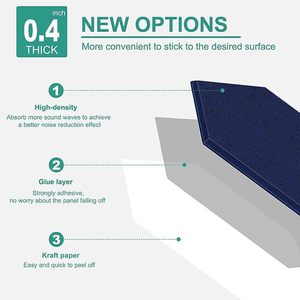 Paneles de pared insonorizados de estilo moderno, tela acústica del fabricante con reducción de espesor en el aula en materiales, placa que viene - Product Image 2