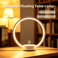Lampe annulaire à lévitation magnétique HCNT Circlo RGB, éclairage décoratif pour la maison, lumière LED flottante, décoration intérieure moderne, cadeau personnalisé