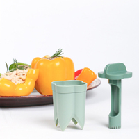 ABS Plastic Multifunctionele Peperontpitter Snelle Ontpitser Handmatige Huishoudelijke Keukenhulp Fruit Groente Zaadverwijderaar