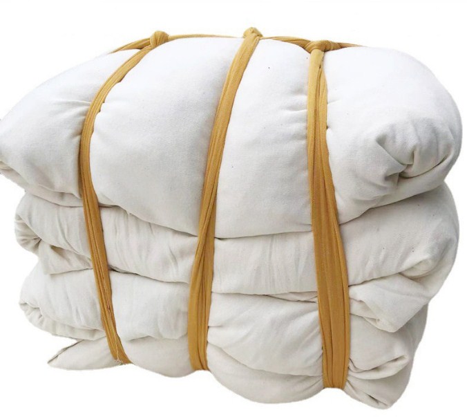 Дешевая хлопчатобумажная ткань, легкая Ситцевая хлопковая тряпка, хлопчатобумажная тряпка, белые текстильные отходы, промышленные протирки