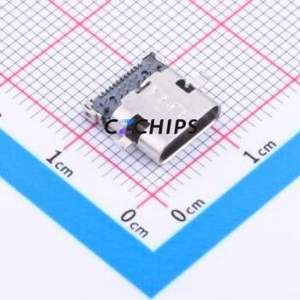 TYPE-C-31-M-01B USB Connector SMD Connector ( Connector Type: Type-C )( Gender: Female )( Mounting Type: Sink Board ) - Product Image 1