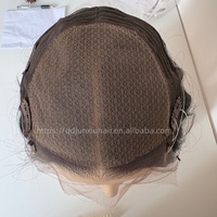 Perruque Mini Originale à Grande Couverture, Topper Capillaire, Lace Frontale Complète, Dessus Plat, Nœuds Simples, Prothèse Capillaire pour Ligne de Cheveux Resserrée et Couronne Affinée
