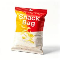 Sachet alimentaire personnalisé à scellage arrière imprimé pour l'emballage de snacks, café, chocolat et noix