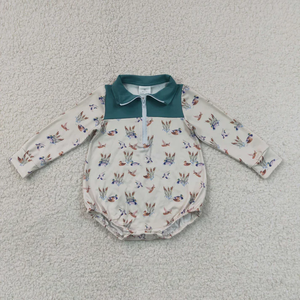 Combinaisons à manches longues pour bébés garçons, à motif de canards et de carreaux, avec fermeture éclair, pour la chasse - Product Image 2