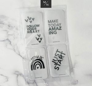 Custom clear A5 mezza lettera junior 8 disco in plastica pvc <span class=keywords><strong>morbido</strong></span> vinile 4 tascabile inserto porta carte di credito per planner - Product Image 2