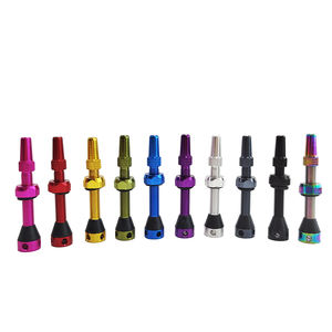 Accessoires de vélo en alliage d'aluminium rouge Tubeless Presta Valve de haute qualité 50mm - Product Image 6