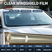 Film de protection de pare-brise de haute qualité en TPU transparent, hydrophobe, auto-réparateur, anti-rayures, protection UV pour le verre avant de la voiture
