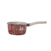 Casserole en aluminium antiadhésive légère de 18 cm avec finition marbrée pour la cuisine quotidienne à la maison, OEM ODM, couleur personnalisée