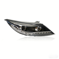 OE 921013W720 921023W710 para KIA Sportage 2010-2014 Faro Delantero de Coche con Doble Lente LED Luces de Circulación Diurna