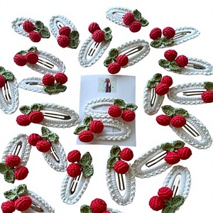<b>Beginner</b> Crochet Hair Clip <b>Kit</b> Soft Acrylic Yarn Floral Pattern DIY <b>Knitting</b> Set Assorted Colors 3-14 Years Easy Hair - Product Image 1