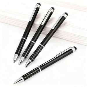 Stylo à bille promotionnel en métal de haute qualité avec pointe de 1,0 mm, impression de logo personnalisée pour les hôtels - Product Image 2
