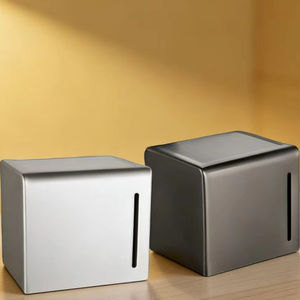 Stainless Steel 304 Rectangular Wall-Mounted Multifunction Bathroom Paper <strong>Holder</strong> Sleek Home Organization 2 Year - Product Image 1