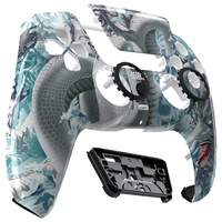 EXtremeRate Luna Coque de Remplacement DIY Redessinée Personnalisée pour Manette PS5 Dualsense