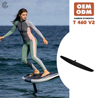 Aile arrière en carbone Downwind Hydrofoil 460 V2, stabilisateur à pompe, glisse fluide, aile de carving, performance pour sports nautiques