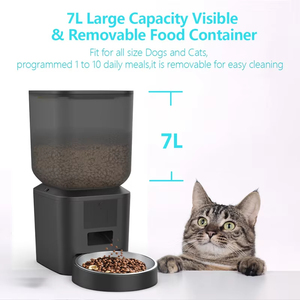 OEM 7L Portable Eco-Friendly Automatic Dog Feeder WiFi Pet Dry Food Dispenser Stainless Steel Bowl Tuya App Control Timer - Product Image 3