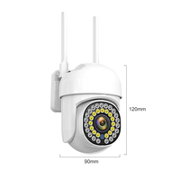 Kamera Keamanan WiFi PTZ 1080P HD, 355 °   Pan 90 °   Dapat Dimiringkan, Tahan Air untuk Luar Ruangan, Penglihatan Malam, Tampilan Jarak Jauh Melalui Aplikasi Seluler