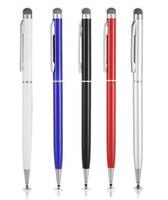 Stylet à disque de précision tactile double face 2 en 1 Slim Nip Disk Microfiber Rubber Sucker Tip Stylus pour étudiants