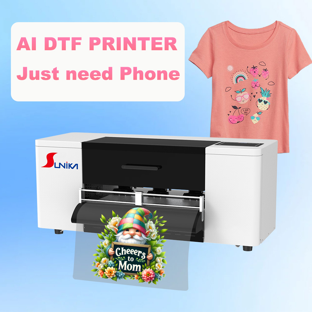 Sunika 30cm Automatic XP600 Multifunctional Dtf Printer Printing Machine A4 Tshirt