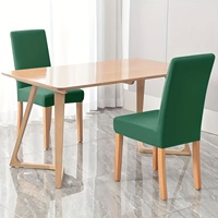 Housse de chaise de salle à manger Kongyu Home Textiles en Spandex extensible, couleur unie, élastique, ajustement universel, 8 couleurs, vente en gros