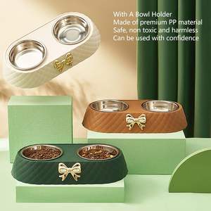 Mangkuk Anjing Bergaya dari Baja Anti Karat & Plastik dengan Sendok Makanan yang Dapat Dilepas untuk Perjalanan, Cocok untuk Anjing & Kucing Ukuran Kecil/Sedang/Besar - Product Image 5