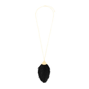 Collier avec pendentif en pompon - Product Image 3