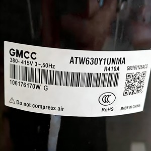 คอมเพรสเซอร์แบบสกรอลล์ Atw รุ่น Atw550Y2UNYA 380-415V 50Hz R410A ผลิตในประเทศจีน - Product Image 4