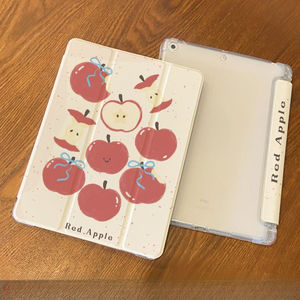 Funda Protectora para <span class=keywords><strong>iPad</strong></span> 10 Estilo Ins, Nueva Edición 2026, Diseño de Manzana Roja, Estilo Ins, Funda Protectora Triple Plegable para Apple MINI <span class=keywords><strong>7</strong></span> - Product Image 4