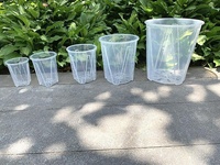 Pabrik Perlengkapan Kebun Pot Bunga Anggrek Plastik Transparan Berlubang Murah