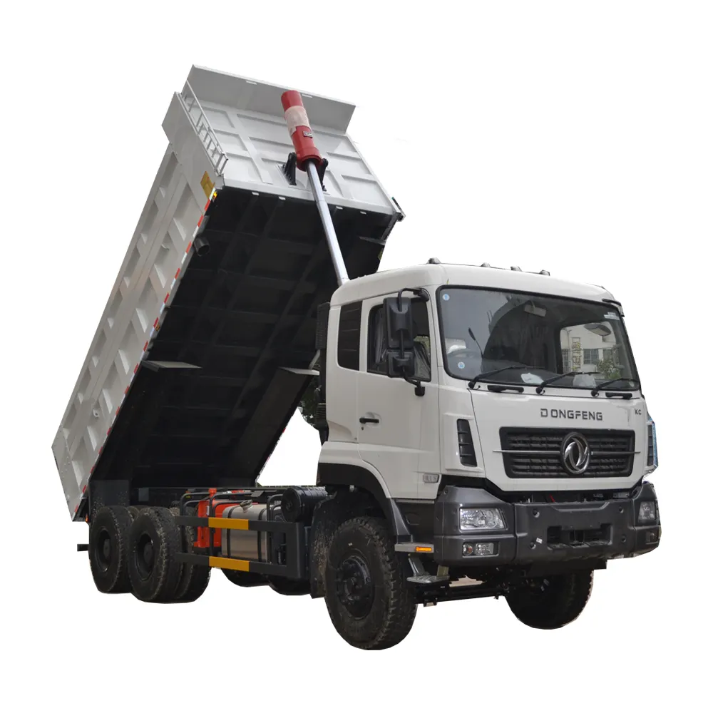 Caminhão basculante traseiro Dongfeng 6x4 novo de 30 toneladas, caminhão basculante de transporte de areia e pedra com 10 rodas em Gana