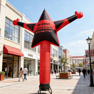 Red & Black <b>Inflatable</b> Air Dancer - Custom Branded Advertising Tube for Outdoor Promotions Events NS-MN-AD-001 <b>Inflatable</b> Air Da - Product Image 5