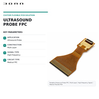 Sonde d'échographie portable BOAN BOAN-F17 FPC |   Multi-couches |   Signal haute fréquence |   PCB médical flexible |   Base FCCL/PI |