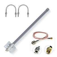 Antenne extérieure en fibre de verre haute puissance longue portée à gain élevé 1550-1620 6dBi IP67 GSM LTE Lora RFID pour PMR et réseau privé