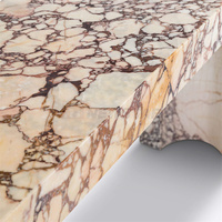 Table console d'angle de haute qualité Table console en marbre artisanal de style moderne Tables console blanches