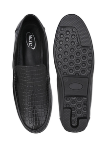 Zapatos de Vestir Casuales para Hombre Ashwin, Negros, de Cuero Genuino, Color Sólido, Flexibles, Suaves y Cómodos, con Logotipo de Cuero Importado - Product Image 6