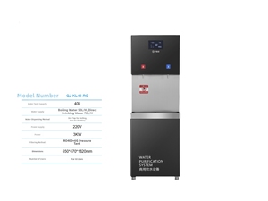 Distributeur d'eau domestique et extérieur en acier inoxydable, à chargement par le bas, avec osmose inverse, eau chaude et froide, grand format, élégant et à commande tactile - Product Image 2