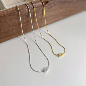 สร้อยคอเงินแท้ S925 ดีไซน์มินิมอลประดับเพชรทรงกลม ดีไซน์เฉพาะกลุ่ม หรูหราเบาๆ ใช้งานได้หลากหลาย ประดับเพชรเม็ดเดียว แฟชั่น - Product Image 3