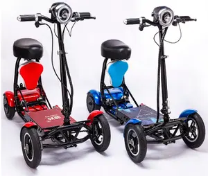 中国4輪折りたたみ式電動モビリティスクーター製造高齢者向けクラシックポータブル屋外電動スクーター