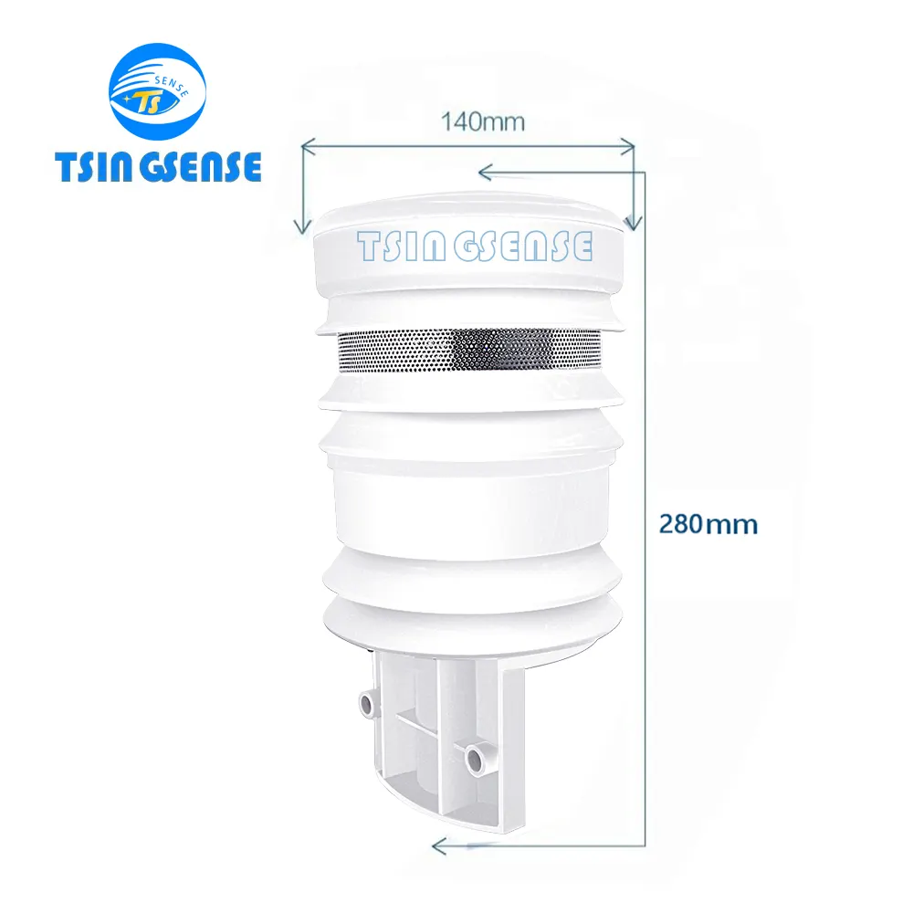 WES800 capteur de température et d'humidité intégré CO NO2 SO2 O3 PM2.5 PM10 pour moniteur de qualité de l'air station météo RS485