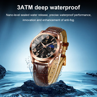 Montres de luxe pour hommes Gohuos 9801, montres de mode pour hommes, montres en acier inoxydable et cuir, montres à quartz avec date, cadeaux pour hommes, montre-bracelet, Relogio Masculino