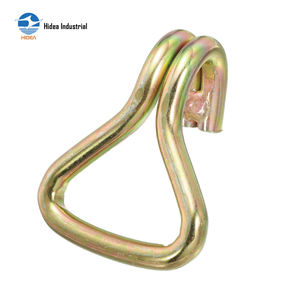 Crochets en acier robustes Hidea Factory de 1,5 po, crochets double J Swan pour arrimage, zingués ou noirs, crochets double J pour arrimage de cargaison - Product Image 2