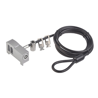 Verrou de câble universel pour ordinateur portable YH3674 - Verrou à combinaison antivol avec plaque d'ancrage résistante aux coupures pour ordinateurs portables