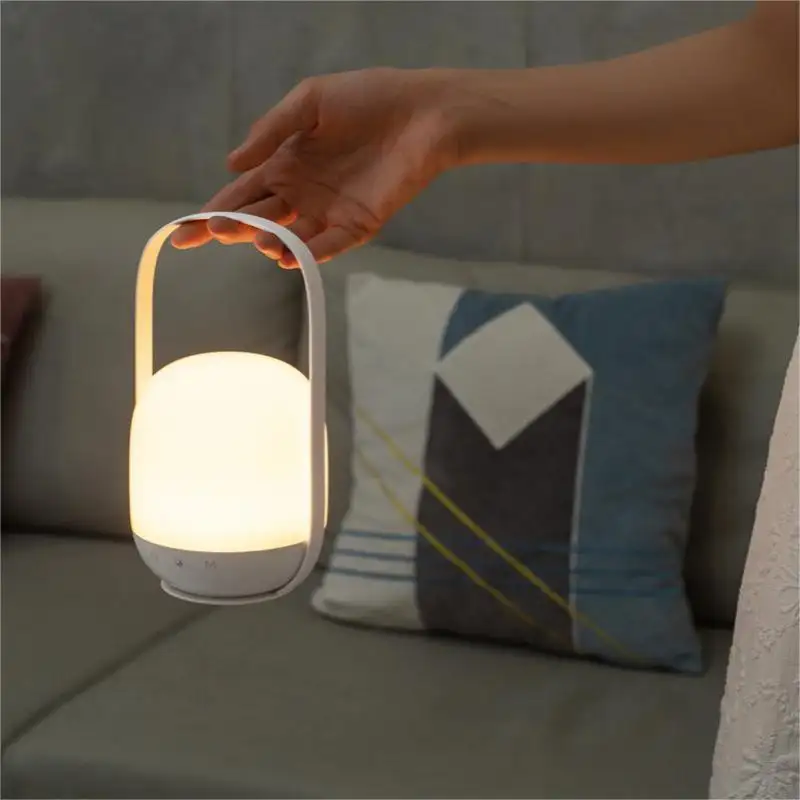 Luz colgante portátil con Control remoto RGB para acampar, lámpara de mesa con batería recargable, luz de noche Led de humor para tienda de campaña y dormitorio